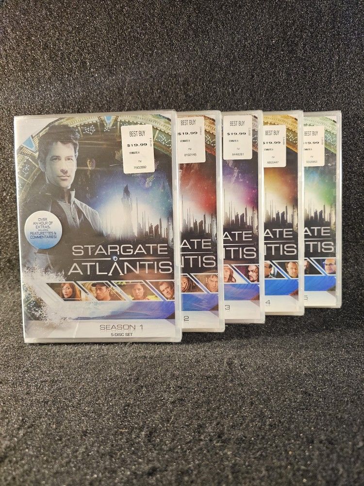 Stargate Atlantis The Complete Series Seasons 1-5 (Qty: 26 DVD's) ⭐️NEW-SEALED⭐️