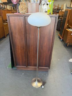 Mid century mushroom floor lamp by Laurel.