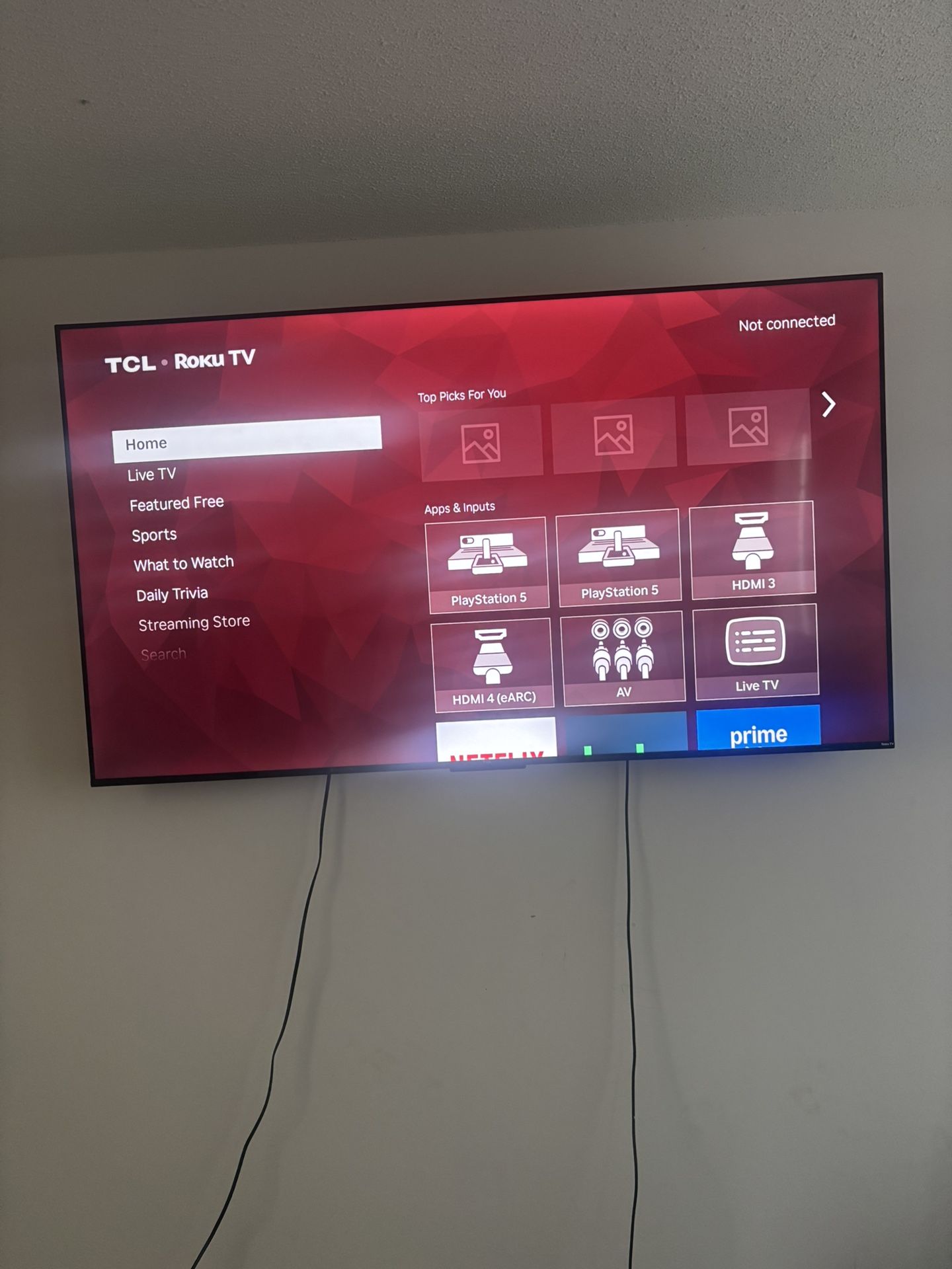 TCL 65in RokuTV
