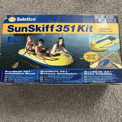 Sunskiff 351 Kit Inflatable Boat For 3 People Yellow 