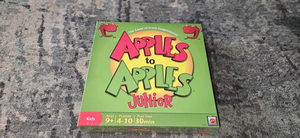 APPLES to APPLES Junior (2007) Game Of Crazy Comparison Brand New Factory Sealed