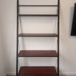 Elegant 4 Shelf Wood Bookcase 
