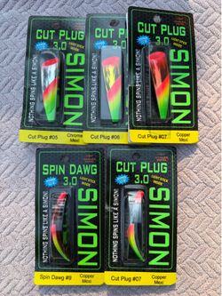 Hawken Fishing Simon Cut Plug 3.0 and Spin Dawg Lures