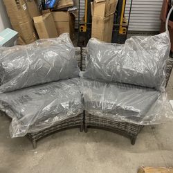 Round Patio Couch sets with Cushion