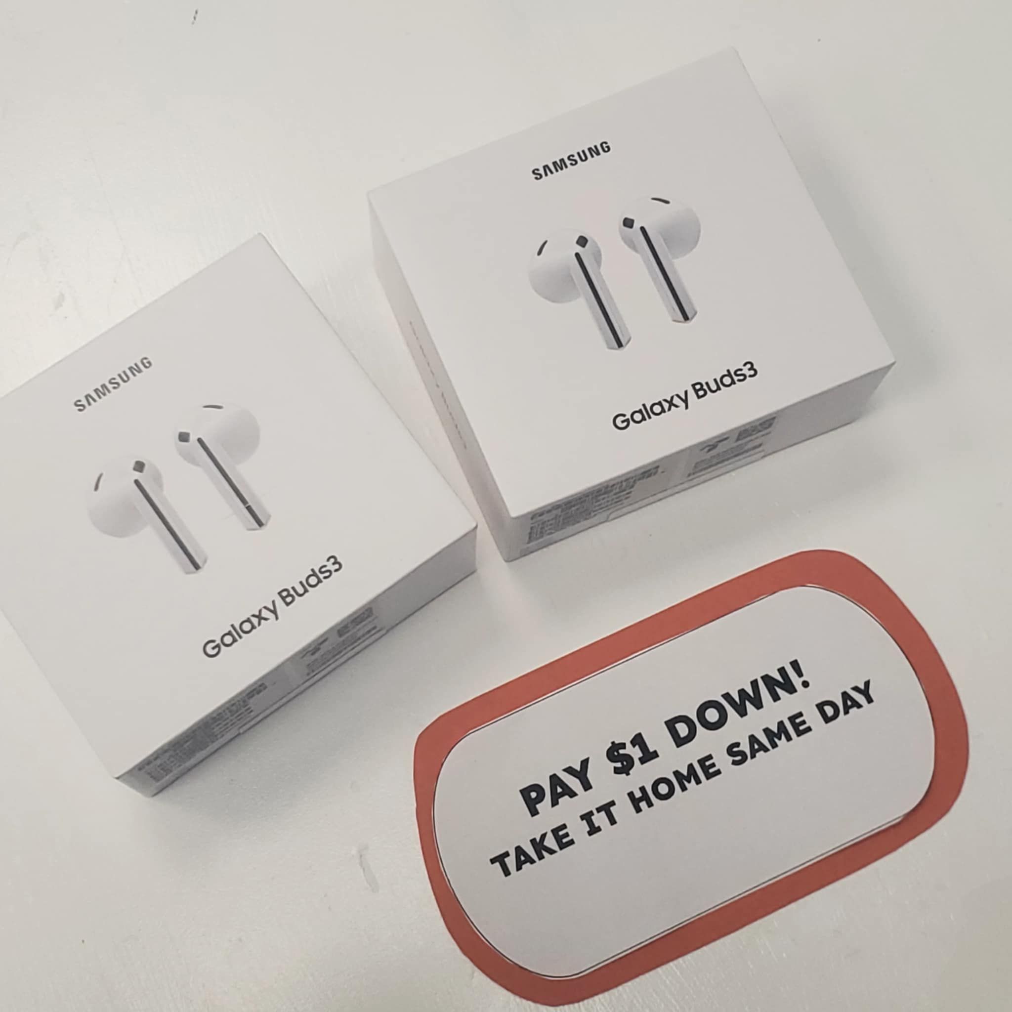 Samsung - Galaxy Buds3 Wireless Earbud Headphones (Brand New) - Pay $5 DOWN AVAILABLE - NO CREDIT NEEDED