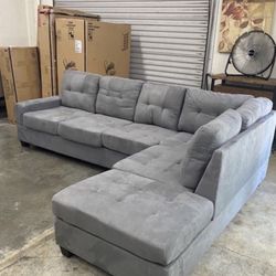 Brand New Microfiber Reversible Sectional