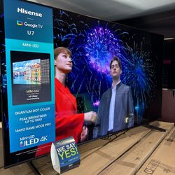 65” Hisense ULED U7 144Hz Smart 4K Tv Google Tv 