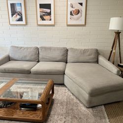 West Elm Sectional With Chaise