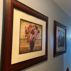 Two big Frames Flowers Picture