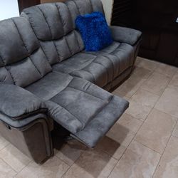 Barcelona Gray Fabric Reclining Sofa/Loveseat Sets---Only $999---Limited Inventory!!!---$1 Down Financing Available 