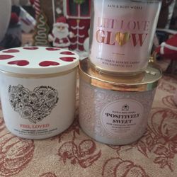 Bath And Body Works Valentines Candles