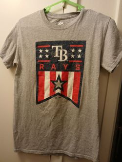Tampa Bay Rays Majestic youth small tshirt.