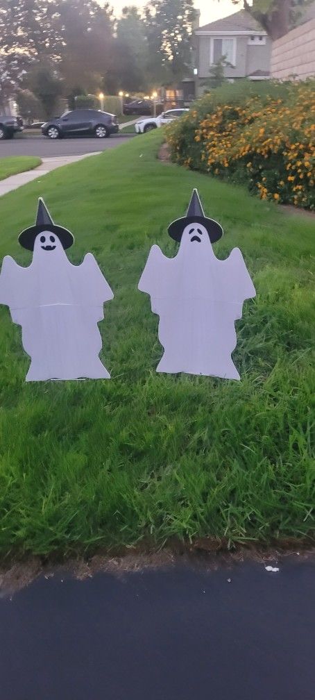 Halloween Ghost Garden Stakes Set of 2 New Price Firm Corona92879