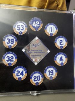 Los Angeles Dodgers Retired Uniforms Pins