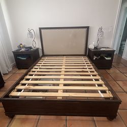 Dark wood bedroom set