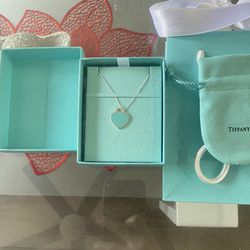 Heart Pendant in Silver, Tiffany Blue® with a Diamond, Mini