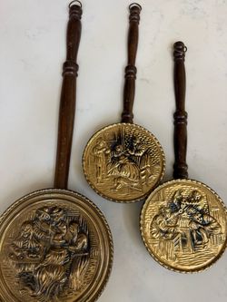 Antique brass wall decor