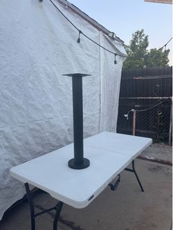 Heavy Duty Metal Table Base - Matte Black Finished