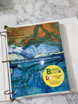 Essentials of Statistics for the behavioral sciences 3rd edition