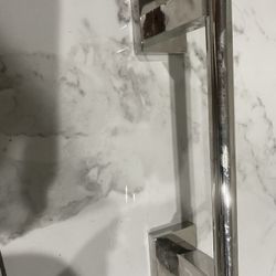 Square Rod Hand Towel Holder Stainless Brushed Nickel