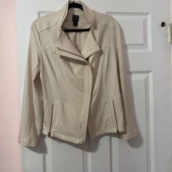 Large Asymmetrical Gold Zipper Jacket Women’s Coats