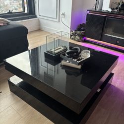 Black Coffee Glossy Table 