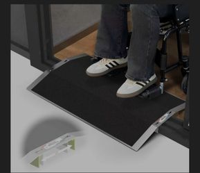 Nuvium Bridge Threshold Ramp, 27.6" x 17", 1.6" High, Black