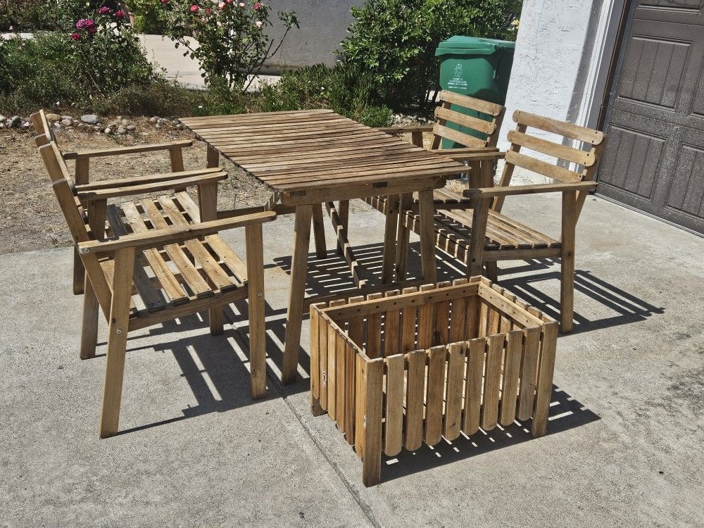 6 Piece Hardwood Dining Set