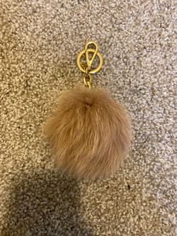 Michael kors keychain fluff ball