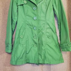 H&M Spring Green Long Cotton Coat
