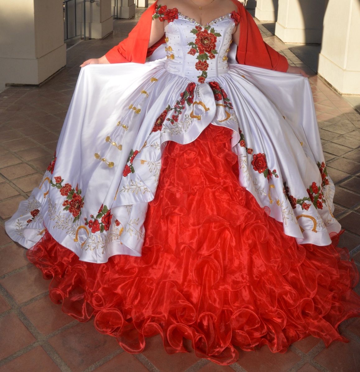 Quinceanera dress Mexican/Vaquero style Fits M-XL