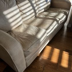 FREE Leather Couch With Queen Pull Out Bed at