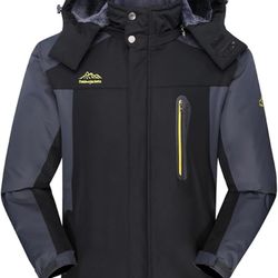 Mens 2023 Mountain Waterproof Ski Snow Jacket Winter Windproof Rain Jackets Waterproof Outdoor Mountain Hiking Coats Size Small 