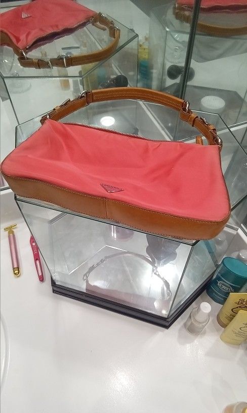 Pink Prada Shoulder Bag