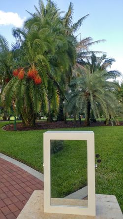 A Super Cute Dresser Top or Hang On The Wall Jewelry Box w/ Lock and Key 19" H 14" W