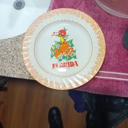 1960's Disney Orange Bird Plates