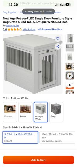 Indoor dog kennel
