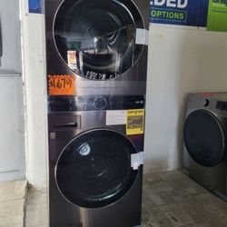 LG ThinQ WashTower Single Unit Front Load Washer 4.5 Cubic Feet  AND  Gas Dryer 7.4 Cubic Feet UM
