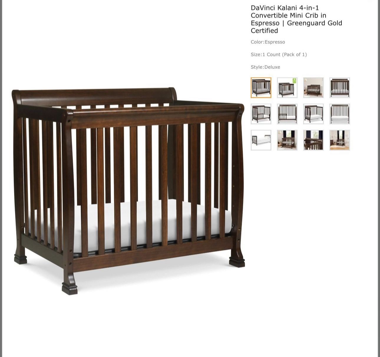 Davinci Kalani Mini Crib & Twin Size Bed