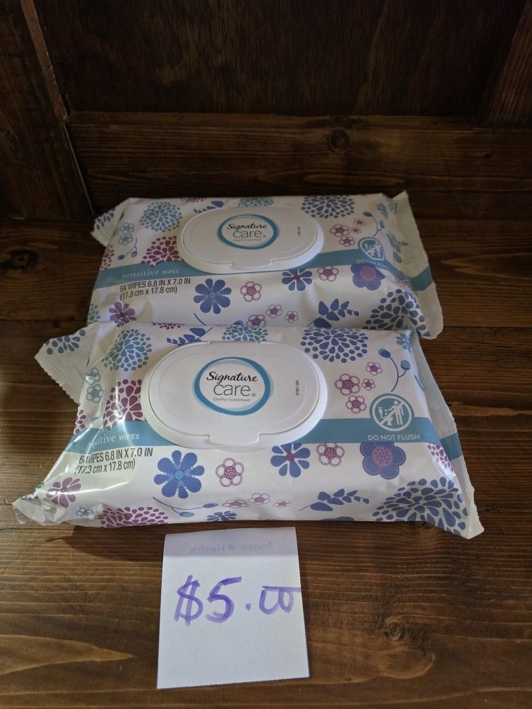 Qty 2 Signature Wipes $5