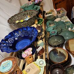 Handcrafted Pottery & Stoneware $1- $200