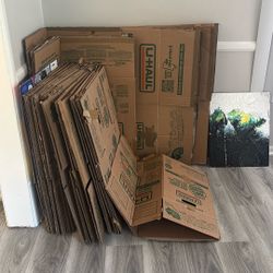 Moving boxes and some Tape