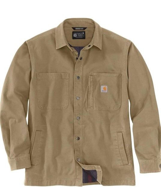 New 2XL Carhartt Mens Canvas Fleece lined Jacket