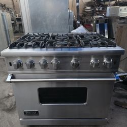 36" VIKING GAS RANGE STAINLESS STEEL 