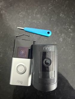 Ring Video Doorbell and Ring Stick Up Cam Bundle