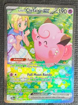 Lillie's Clefairy ex Pokémon Card 184/159