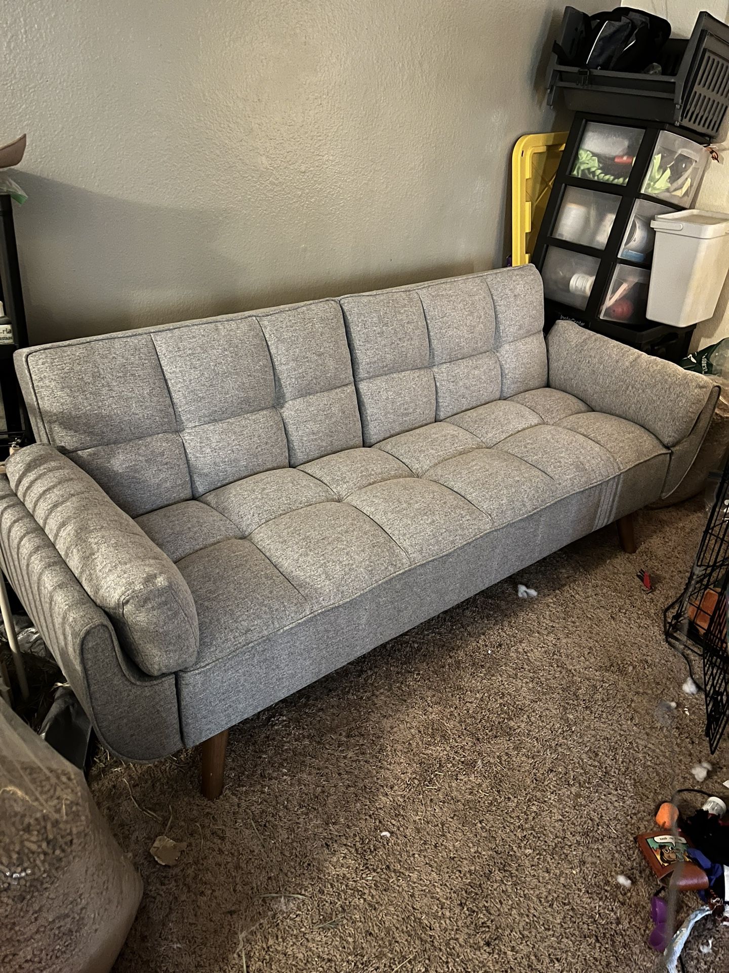 Jalena 75" Flared Arm Curved Sleeper Sofa