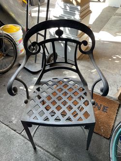 6 Cast Aluminum Chairs