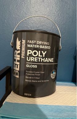 1 gal. Gloss Clear Fast Drying Water-Based Interior Polyurethane