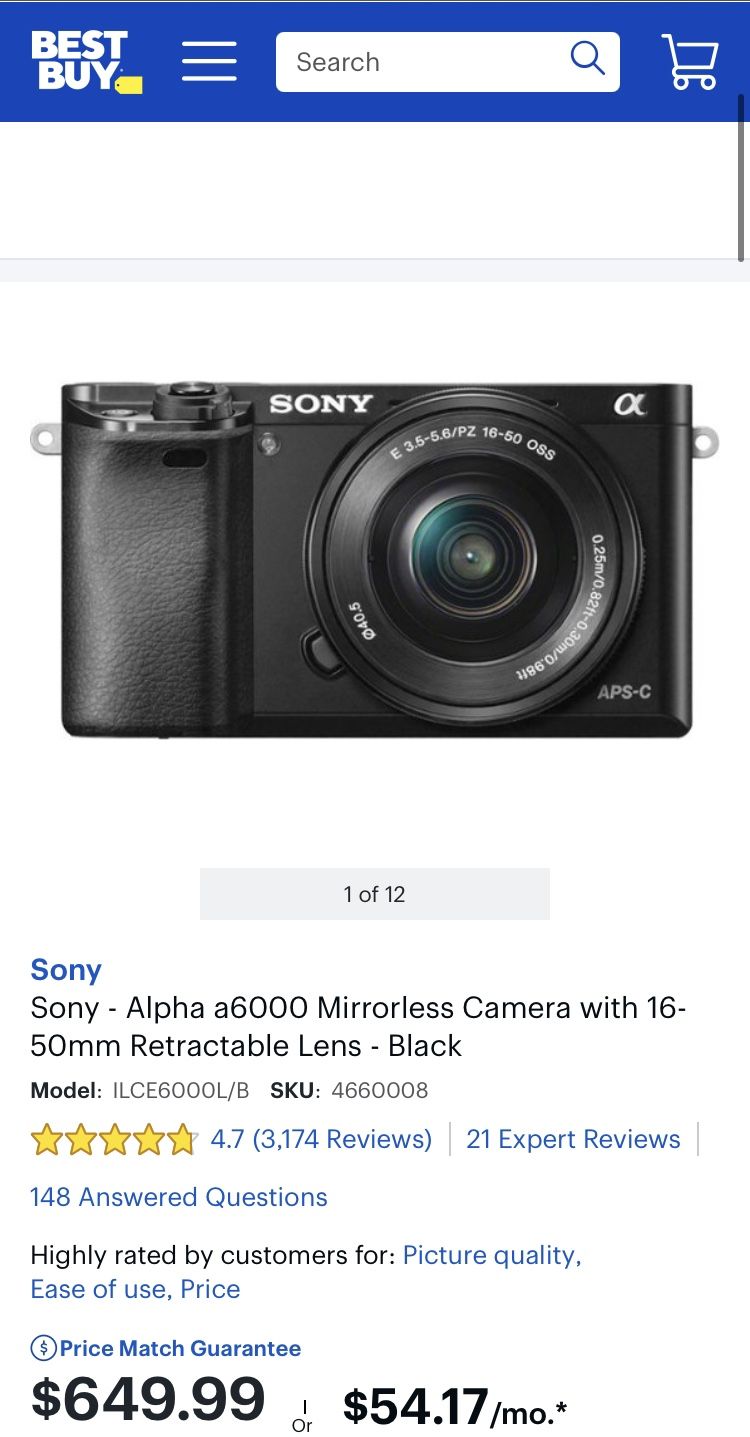 Sony A 6000